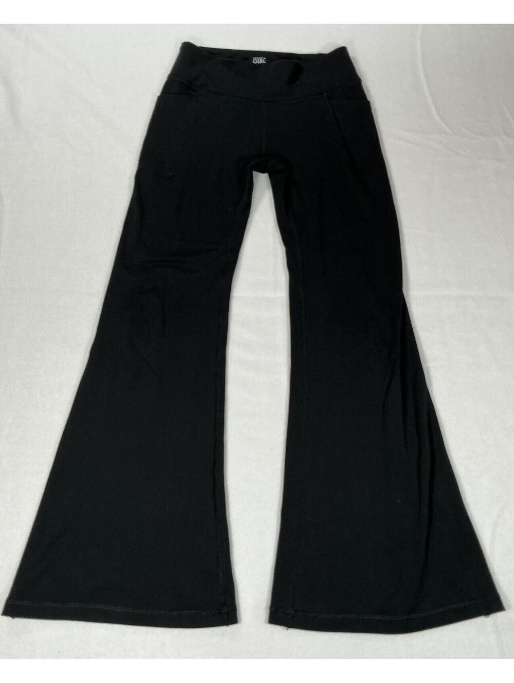 Athleta Girl Black Flare Leggings Pants Size M8-10